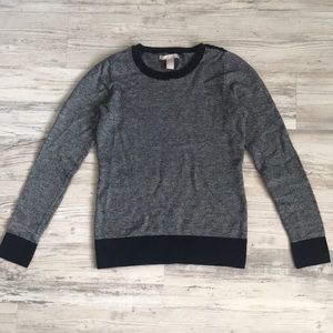 Long-Sleeve Sweater with Button Detail